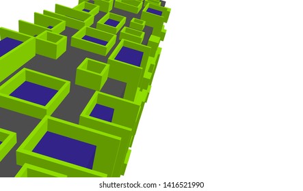 concept architecture 3d vector illustration