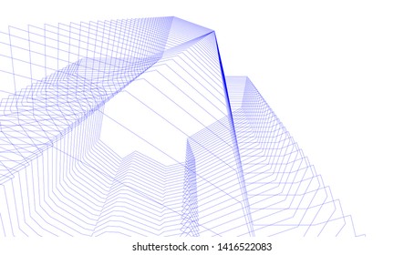 concept architecture 3d vector illustration
