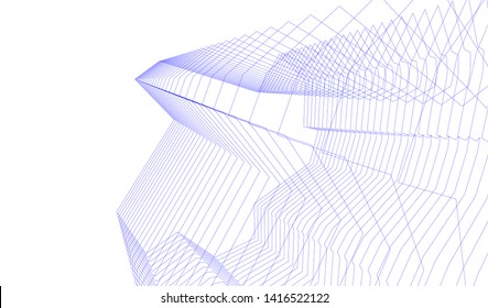 concept architecture 3d vector illustration