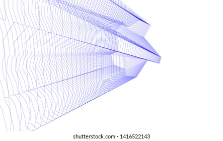 concept architecture 3d vector illustration