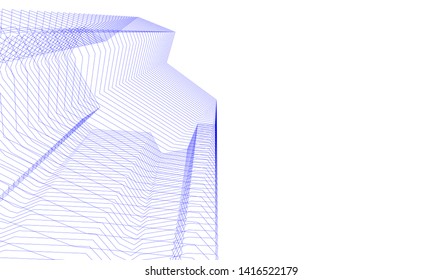 concept architecture 3d vector illustration