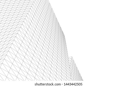 concept architecture 3d vector illustration