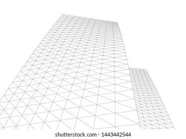 concept architecture 3d vector illustration