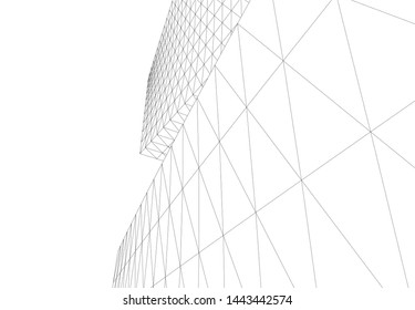 concept architecture 3d vector illustration