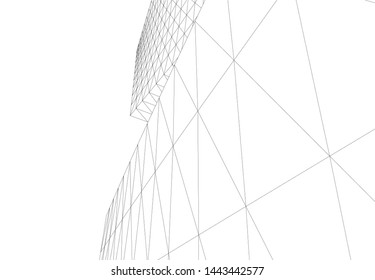 concept architecture 3d vector illustration