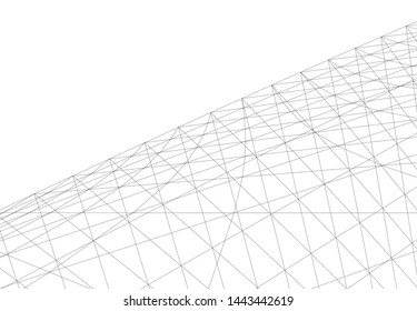 concept architecture 3d vector illustration