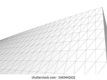 concept architecture 3d vector illustration