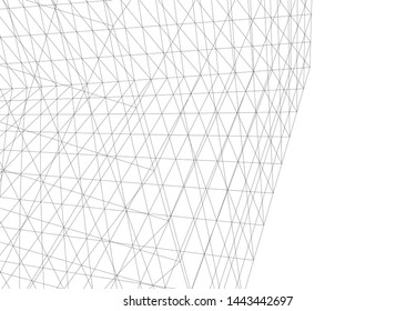 concept architecture 3d vector illustration