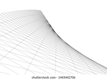 concept architecture 3d vector illustration