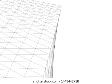 concept architecture 3d vector illustration