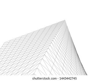 concept architecture 3d vector illustration