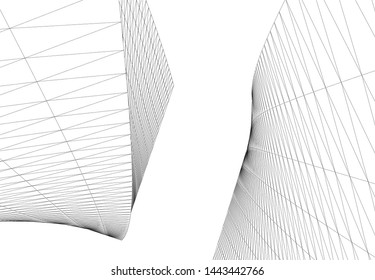 concept architecture 3d vector illustration