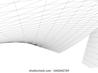 concept architecture 3d vector illustration