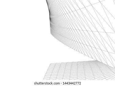 concept architecture 3d vector illustration