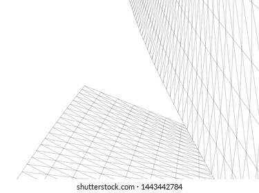 concept architecture 3d vector illustration