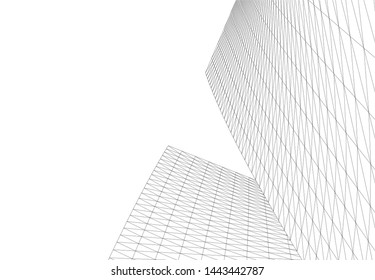 concept architecture 3d vector illustration