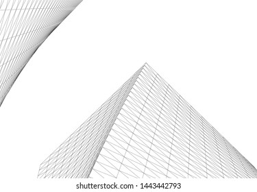 concept architecture 3d vector illustration