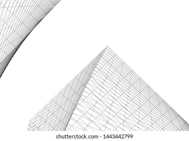 concept architecture 3d vector illustration