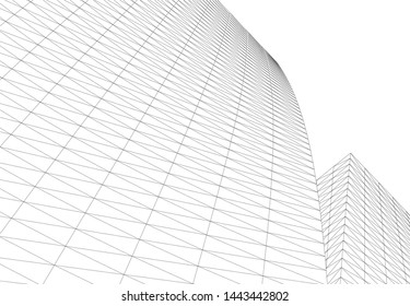 concept architecture 3d vector illustration