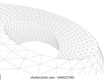 concept architecture 3d vector illustration