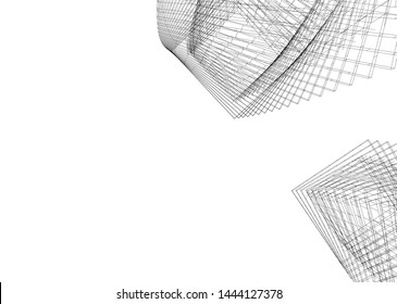 concept architecture 3d vector illustration