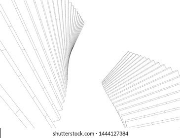 concept architecture 3d vector illustration