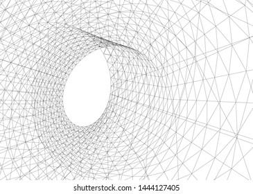 concept architecture 3d vector illustration