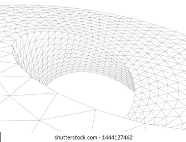 concept architecture 3d vector illustration