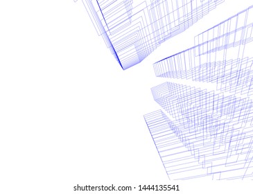 concept architecture 3d vector illustration