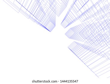 concept architecture 3d vector illustration