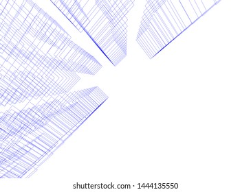 concept architecture 3d vector illustration