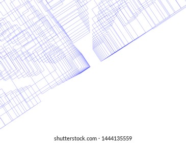 concept architecture 3d vector illustration