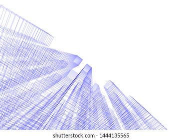concept architecture 3d vector illustration