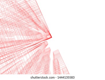 concept architecture 3d vector illustration