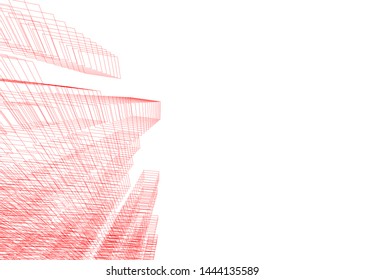 concept architecture 3d vector illustration