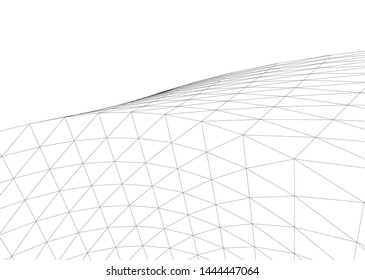 concept architecture 3d vector illustration