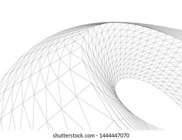 concept architecture 3d vector illustration
