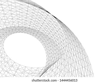 concept architecture 3d vector illustration