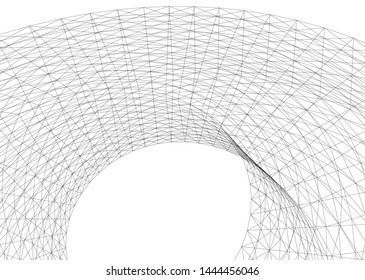 concept architecture 3d vector illustration