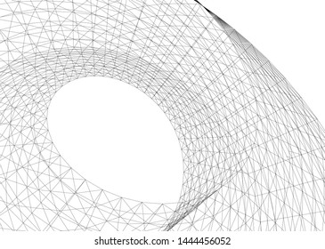 concept architecture 3d vector illustration