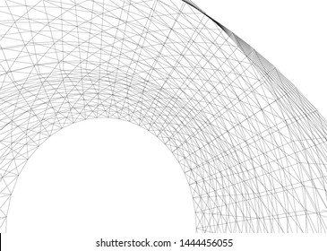 concept architecture 3d vector illustration