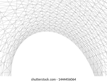 concept architecture 3d vector illustration