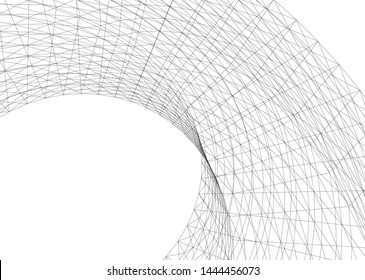 concept architecture 3d vector illustration