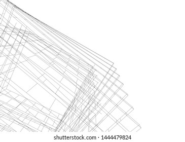 concept architecture 3d vector illustration