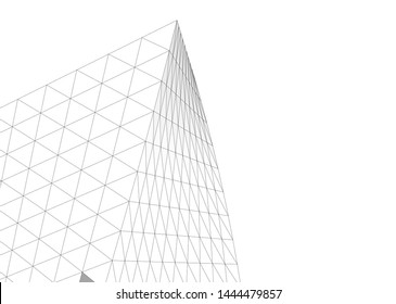 concept architecture 3d vector illustration
