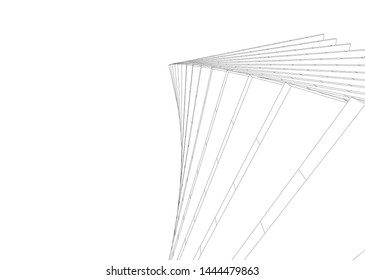 concept architecture 3d vector illustration
