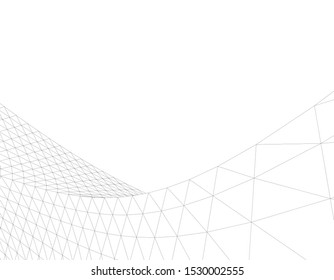 concept architecture 3d vector illustration