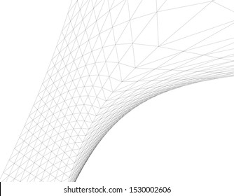 concept architecture 3d vector illustration