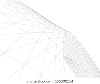 concept architecture 3d vector illustration
