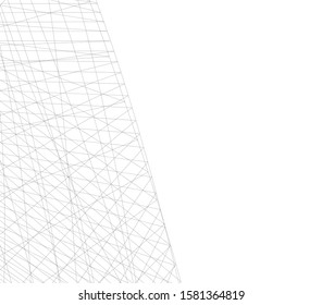 arquitectura conceptual Ilustración vectorial 3d